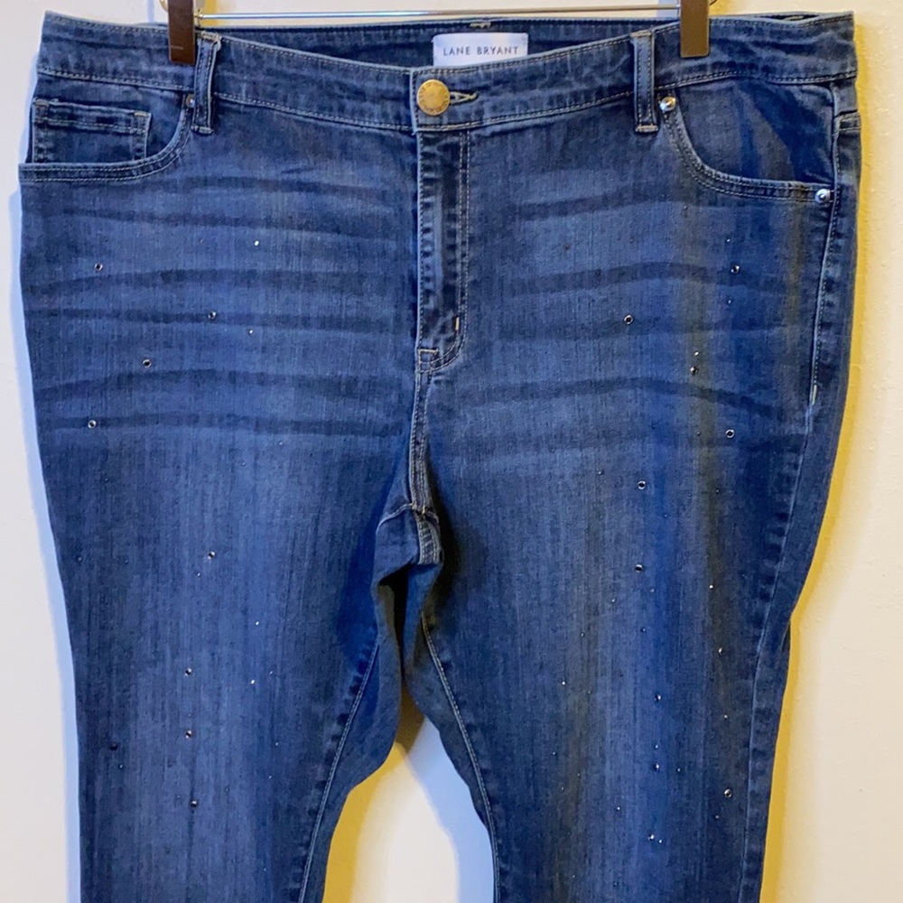 lane bryant flex magic waistband studs mid rise skinny Sz 20